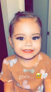 My little princess… she begged me to do her makeup so I did 😂❤️