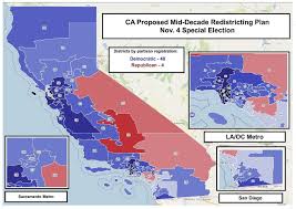 Cử tri California đồng ý vẽ lại bản đồ bầu cử Hạ viện để ứng phó với chiến  thuật vẽ lại bản đồ của các tiểu bang đỏ Cộng Hòa do Texas