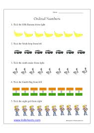Kidz Worksheets Kindergarten Ordinal Numbers Worksheet6 Ordinal Numbers Number Worksheets Numbers Kindergarten