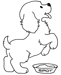 Simple dog coloring page : Cute Dogs Coloring Pages Download Free Printable Coloring Pages Coloring Home