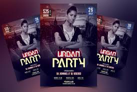 Entwerfe flyer mit anpassbaren vorlagen & millionen von grafiken. Urban Party Event Free Psd Flyer Template Stockpsd