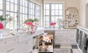 Finishing off rachel's master suite reveal with the gorgeous bathroom! Blogger Rachel Parcell Wows Instagram With Her Lavish Laundry Room Daily Mail Online