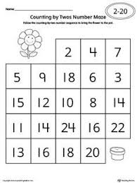 Counting By Twos Number Maze Worksheet Maze Worksheet Counting In 2s Counting Worksheets