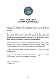 Institusi audit telah wujud di tanah melayu sejak pentadbiran british pada awal abad ke 20 bagi memperkukuhkan sistem pentadbiran. Kenyataan Media Jabatan Audit Jabatan Perdana Menteri Facebook