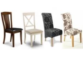 fabric and leather dining chairs