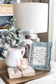 After Christmas Winter Mantel And Living Room Winter Home Decor Winter Living Room Decor Winter Living Room