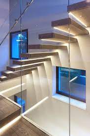 Luxury Smart Home Prague Adelto 07 Modern Staircase Staircase Design Glass Staircase
