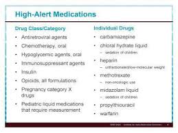 ¨ define and identify high alert medications ¨ share our experiences / reporting ¨ identify common risks ¨ outline strategies to improve and minimize risks. High Alert Medications Knowledge Capsule Facebook