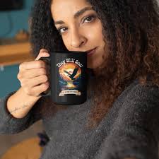 Wings Like Eagles Coffee Mug: Christian Bible Verse Art, Religious Gift