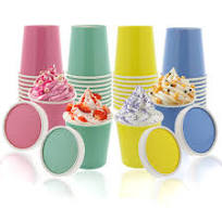 Spec101 Paper Ice Cream Cups with Lids - 40pk Disposable Paper Dessert  Cups, Model: 817886 | Michaels