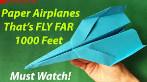 You'll have to test some, too, and see which one flies the furthest. Paper Airplanes That Fly Far How To Make A Paper Airplane Step 2 Step Best Paper Airplane Design Youtube