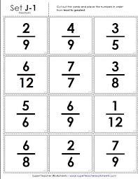 Ordering Fractions Learning Center Ordering Fractions Super Teacher Worksheets Fractions