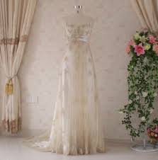Costume designer kristine engel handpicks the. Vintage Inspired Wedding Dress With Light Gold Lace And Etsy