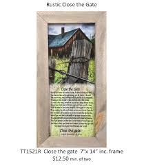 Close The Gate Rustic Memorial Poems Rustic Bereavement