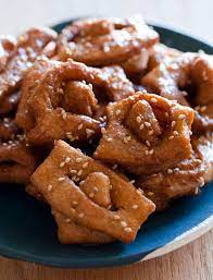 Chebakia Moroccan Sesame Spice Cookies Spoon Fork Bacon Recipe Moroccan Desserts Food Morrocan Food