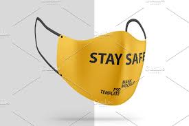 Face Mask Protection Psd Mockup In 2020 Face Protection Mask Mask Face Mask