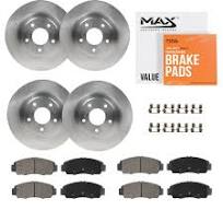 Front & Rear Brake Rotors + Ceramic Pads for 2019-2023 VW Jetta 1.4 L4