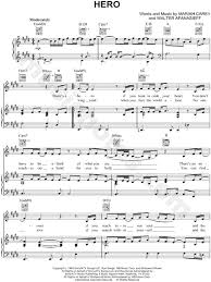 Video clip, translation and lyrics hero by mariah carey. Mariah Carey Hero Sheet Music In E Major Transposable Download Print Sku Mn0049680