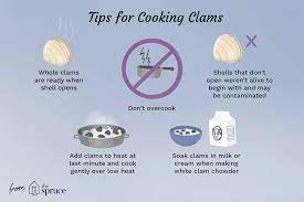 Then drain thoroughly and use a soft brush to clean the clam shell. Preparing And Cooking Fresh Clams