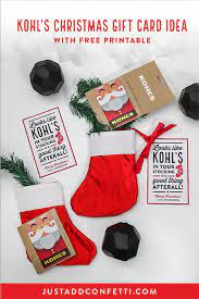 Kohl S Christmas Gift Card Idea Christmas Gift Card Christmas Hostess Gifts Little Gifts For Him