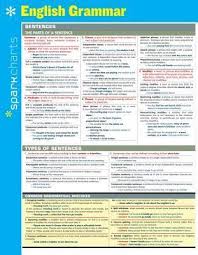 English Grammar Sparkcharts Sparknotes 9781411470293