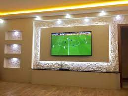 Doğaltaş tv ünitesi döşeme.how is natural stone tiled ? Dekoratif Dogal Tas Duvar Kaplama Patlatma Tas Tv Unite Arkasi Ic Ve Dis Cephe Kaplama Taslari Ev Dekorasyon Fikirl Tv Wall Design Tv Wall Decor Tv Room Design