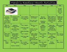 March Is Reading Fun Month Calendar March Reading Month March Reading Reading Fun