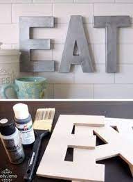 Anthro Inspired Faux Zinc Letters Click Pic For 28 Diy Kitchen Decorating Ideas On A Budget Diy Home Decor Easy Home Decor Cheap Home Decor Home Decor Tips