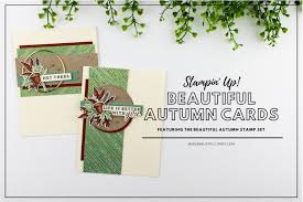 Butterfly logo video tutorials butterflies stampin up creations bloom craft ideas crafty videos. Stampin Up Beautiful Autumn Cards Video Tutorial