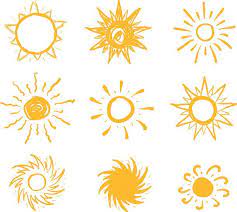 Sun Drawn Vector Icons Vector Art Illustration Sun Painting Sun Tattoo Designs Sun Tattoo Small