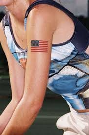 Simple Black American Flag Tattoo Pin On Tattoo