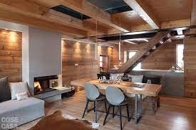 Chalet Moderno Una Casa Di Montagna In Stile Rustico Contemporaneo Cose Di Casa Chalet Moderni Arredamento Chalet Stili Di Casa