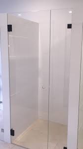 Frameless shower screen black hinges. Frameless Shower Screens In Northern Beaches Sydney