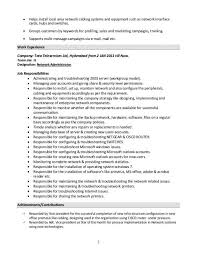 database administrator resume simple