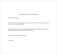 Thank You Note For Dinner – 8+ Free Word, Excel, PDF Format Download ...