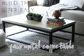 Diy Faux Metal Coffee Table The Rugged Rooster Coffee Table Coffee Table Farmhouse Homemade Coffee Tables