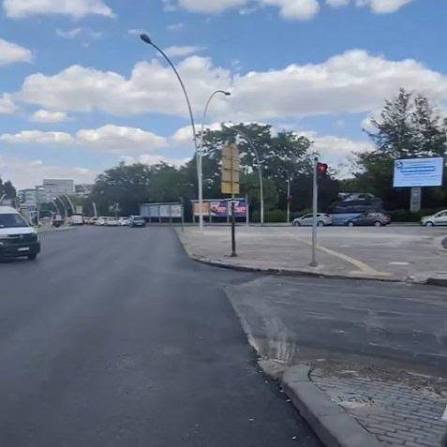 Ankara'da NATO Zirvesi öncesi, tüm yollara asfalt atıldı.