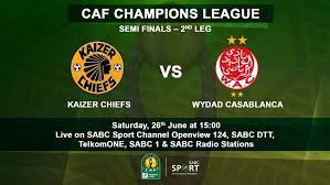 Aiscore football livescore is available as iphone and ipad app, android app on google play and windows phone app. Mzansi Soccer11 On Twitter Catch Kaizer Chiefs Vs Wydad Casablanca In The Caf Champions League 2nd Leg Semi Final Encounter On Saturday 26 June 15 00 Live On Sabc Sport On Openview Channel 124