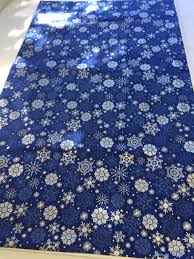 Royal Blue Table Runner Winter Table Runner Silver Blue Table Runner Winter Table Blue Table