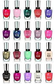 Amazon.com: Sally Hansen Salon Manicure Finger Nail Polish Color Lacquer  Set of 10 : Beauty & Personal Care