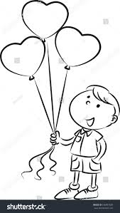 The simple shapes (hello ovals!) are easy for all ages to draw, and those ready for a bit more can get some easy shading practice. School Kids Holding Balloons Royalty Free Stock Vector 276801650 Avopix Com
