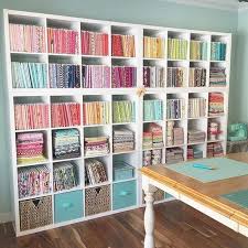 The island is perfect for holiday's and wrapping presents. 40 Awesome Craft Rooms Design Ideas 08 Myblogika Com Sewing Room Inspiration Sewing Room Storage Craft Room Design
