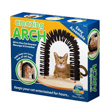 Grooming an extremely matted cat. Review Prime Paws Amazing Arch All In One Cat Groomer Massager Scratcher Best For Cats