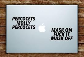 Future Mask Off Laptop Apple Macbook Quote Wall Decal Sticker Art Vinyl Rap Hip Hop Music Lyrics Funny Sticker Art Wall Quotes Decals Wall Decal Sticker
