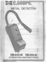 Detecting dorset with chideockleigh last hunt with cscope cs990xd. C Scope Tr650 D Operating Instructions Manual Pdf Download Manualslib