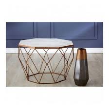 Shazaar Copper Octagon Coffee Table Bedside Table Storage Coffee Table Side Table