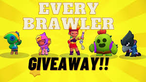 As you progress through the game, you'll unlock new characters, upgrade your brawlers' stats, and even unlock new game modes! Every Brawler Giveaway Brawl Stars Get Any Brawler For Free Brawl Stars Youtube