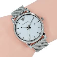Entdecken sie den neuen emporio armani uhrenkatalog in unserem online uhren shop. Parfum Uhren Schmuck Bei Myrich De Entdecken Emporio Armani Herren Uhr Classic Milanaise Ar1812 Silber Edelstahl Armband