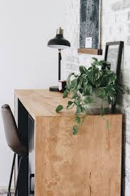 We measured the width of their kitchen table etc. Diy Plywood Desk Within The Grove