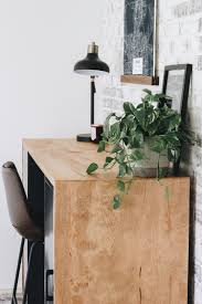 Lightly sand the edges of the tabletop to remove any sharp corners or splinters. Diy Plywood Desk Within The Grove